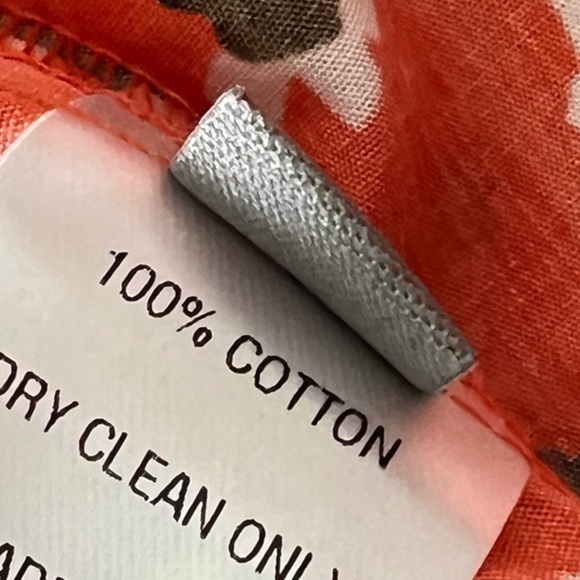 Lela Rose size 14 Vermillion double breasted floral shirt dress sex in the city - Picture 13 of 16